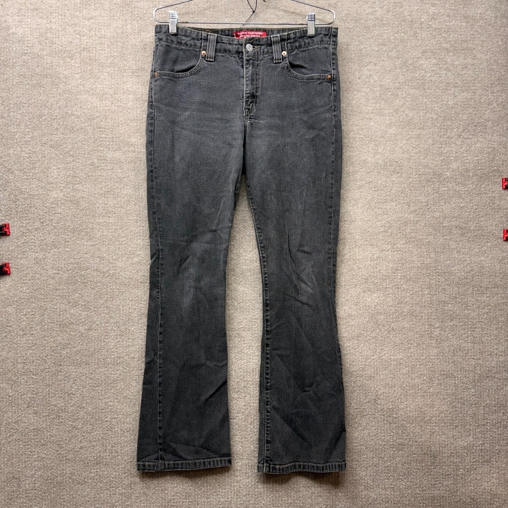 Levi Strauss 525 Jeans Womens 8 Medium Black Bootcut Downtown Fade